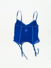 Load image into Gallery viewer, Modern x Blue Mesh Bow Corset (S, M C-D Cup)