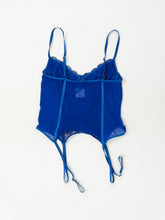 Load image into Gallery viewer, Modern x Blue Mesh Bow Corset (S, M C-D Cup)