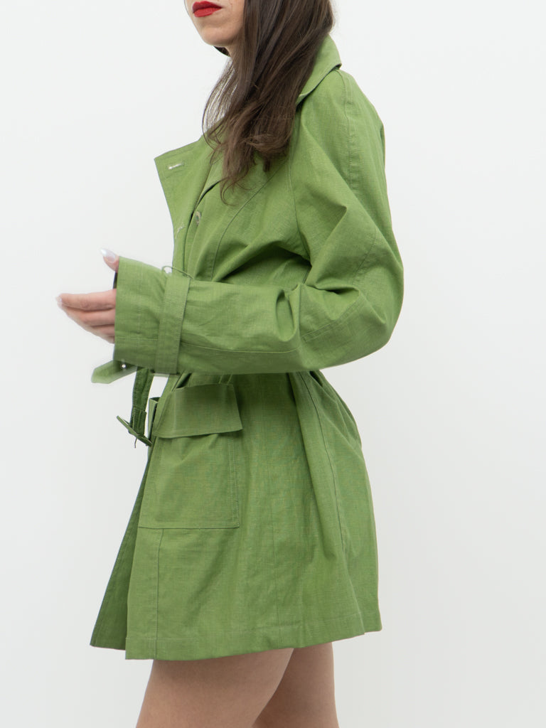 Vintage x Cotton & Linen Green Blazer Dress (S, M)