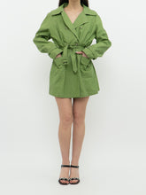 Load image into Gallery viewer, Vintage x Cotton &amp; Linen Green Blazer Dress (S, M)