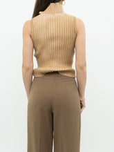 Load image into Gallery viewer, Vintage x Made in Hong Kong x TOMMY HILFIGER x Gold Ribbed Knit Tank (XS, S)