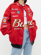 Load image into Gallery viewer, Vintage x NASCAR x BUDWEISER Racing Jacket (S-L)