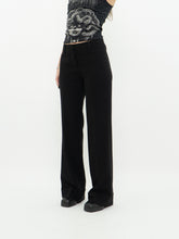 Load image into Gallery viewer, Vintage x SANDRA ANGELOZZI Black Pleated Mid-Rise Pant (S, M)