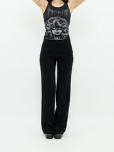 Load image into Gallery viewer, Vintage x SANDRA ANGELOZZI Black Pleated Mid-Rise Pant (S, M)