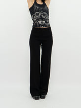 Load image into Gallery viewer, Vintage x SANDRA ANGELOZZI Black Pleated Mid-Rise Pant (S, M)