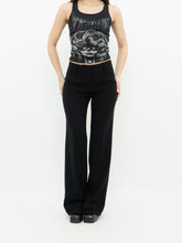 Load image into Gallery viewer, Vintage x SANDRA ANGELOZZI Black Pleated Mid-Rise Pant (S, M)