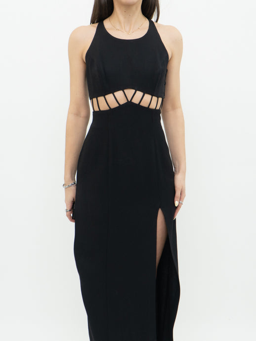 Vintage x Black Cutout Dress (S, M)