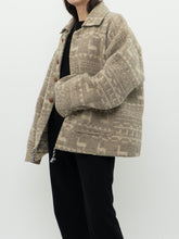 Load image into Gallery viewer, Vintage x Pure Wool Llama Pattern Jacket