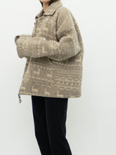 Load image into Gallery viewer, Vintage x Pure Wool Llama Pattern Jacket