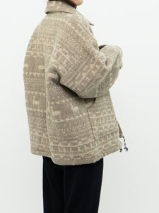 Vintage x Pure Wool Llama Pattern Jacket