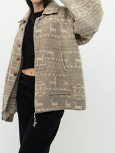 Load image into Gallery viewer, Vintage x Pure Wool Llama Pattern Jacket