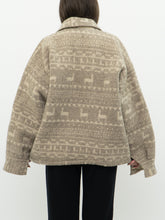 Load image into Gallery viewer, Vintage x Pure Wool Llama Pattern Jacket