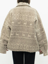 Load image into Gallery viewer, Vintage x Pure Wool Llama Pattern Jacket