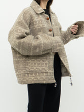 Load image into Gallery viewer, Vintage x Pure Wool Llama Pattern Jacket