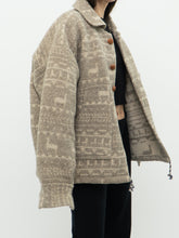 Load image into Gallery viewer, Vintage x Pure Wool Llama Pattern Jacket