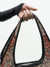 Load image into Gallery viewer, Simply by VERA WANG x Light Pink Faux-leather Snakeskin Bag