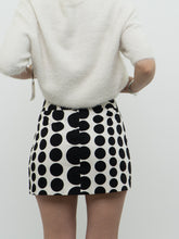Load image into Gallery viewer, Vintage x Made in Canada x LE CHATEAU Dotted Mini Skirt (S, M)