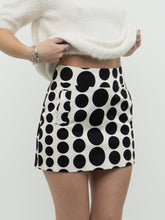 Load image into Gallery viewer, Vintage x Made in Canada x LE CHATEAU Dotted Mini Skirt (S, M)