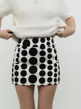 Load image into Gallery viewer, Vintage x Made in Canada x LE CHATEAU Dotted Mini Skirt (S, M)