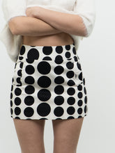 Load image into Gallery viewer, Vintage x Made in Canada x LE CHATEAU Dotted Mini Skirt (S, M)