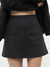 Load image into Gallery viewer, WILFRED x Grey Wool Mini Skirt (S, M)