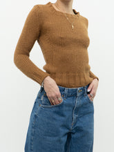 Load image into Gallery viewer, Vintage x DOLCE &amp; GABBANA Camel Knit Fitted Sweater (XS, S)