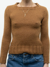 Load image into Gallery viewer, Vintage x DOLCE &amp; GABBANA Camel Knit Fitted Sweater (XS, S)