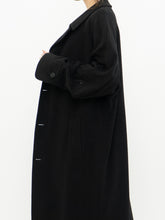 Load image into Gallery viewer, Vintage x Made in Canada x Black Fine Merino Trench Coat (M, L)