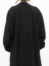 Load image into Gallery viewer, Vintage x Made in Canada x Black Fine Merino Trench Coat (M, L)