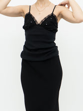 Load image into Gallery viewer, Vintage x Black Ribbed Sequin Tank (M, L)