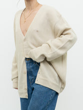 Load image into Gallery viewer, Vintage x Made in Korea x ARNOLD PALMER Cozy Beige Knit Cardigan (XS-XL)