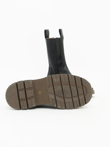 ALIAS MAE x Black, Brown Leather Platform Boot (10, 10.5)