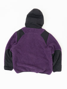 HUF x Purple, Black Hooded Fleece Jacket (L-XXL)