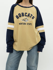 Modern x Montana State Bobcats Oversized Navy Gold Long Sleeve (XS-XXL)