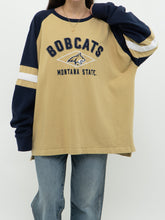 Load image into Gallery viewer, Modern x Montana State Bobcats Oversized Navy Gold Long Sleeve (XS-XXL)