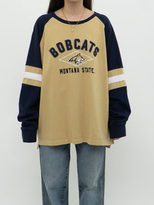 Modern x Montana State Bobcats Oversized Navy Gold Long Sleeve (XS-XXL)