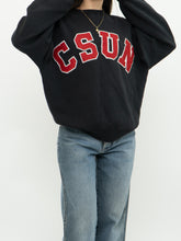 Load image into Gallery viewer, Vintage x Made in USA x RUSSELL Black CSUN Crewneck (XS-L)