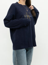 Load image into Gallery viewer, Vintage x CALVIN KLEIN Long Sleeve Navy Tee (XS-L)