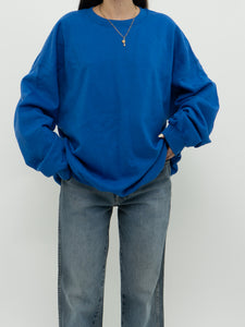 Modern x Cozy Cobalt Blue Oversized Crewneck (XS-XXL)