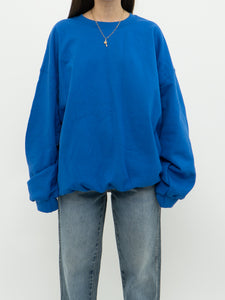 Modern x Cozy Cobalt Blue Oversized Crewneck (XS-XXL)