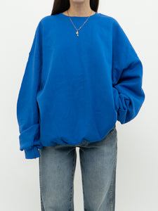 Modern x Cozy Cobalt Blue Oversized Crewneck (XS-XXL)