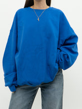 Load image into Gallery viewer, Modern x Cozy Cobalt Blue Oversized Crewneck (XS-XXL)