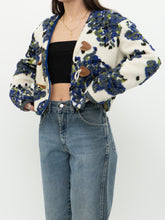Load image into Gallery viewer, Modern x Cream Raised Knit Floral Cropped Jacket (M, L)