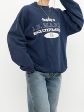 Load image into Gallery viewer, Vintage x I.B. M.A.P.L.E. Faded Navy Crewneck (XS-L)