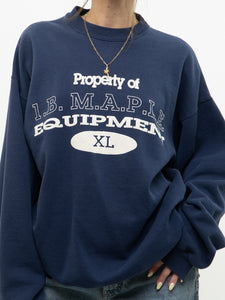 Vintage x I.B. M.A.P.L.E. Faded Navy Crewneck (XS-L)