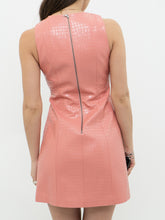 Load image into Gallery viewer, ALICE + OLIVIA x Pink Faux Leather Croc Mini Dress (XS, S)