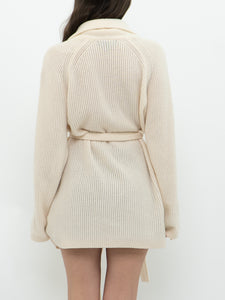 BANANA REPUBLIC x Cream Pure Cashmere Belted Sweater (XS-XL)