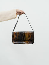 Load image into Gallery viewer, Vintage x DANIER LEATHER Brown Leather Croc Purse