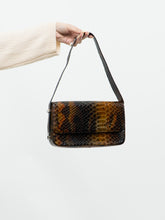 Load image into Gallery viewer, Vintage x DANIER LEATHER Brown Leather Croc Purse