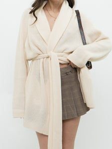BANANA REPUBLIC x Cream Pure Cashmere Belted Sweater (XS-XL)